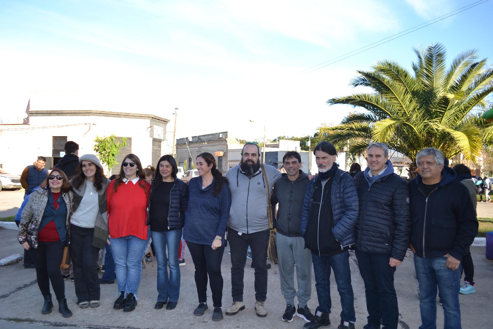 Homenaje a Haroldo Conti en el playón de la estación de trenes de Chacabuco