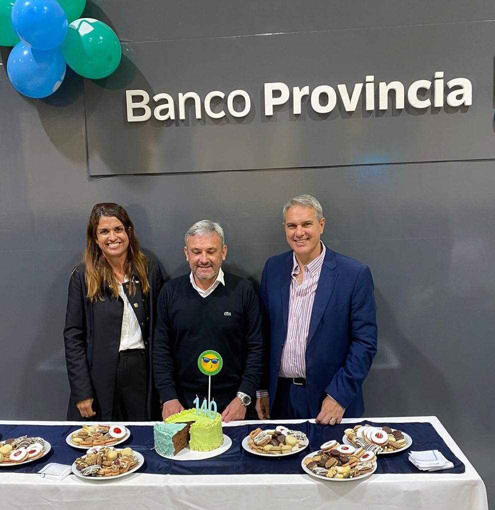 Golía y Garraza estuvieron en el aniversario del Banco Provincia