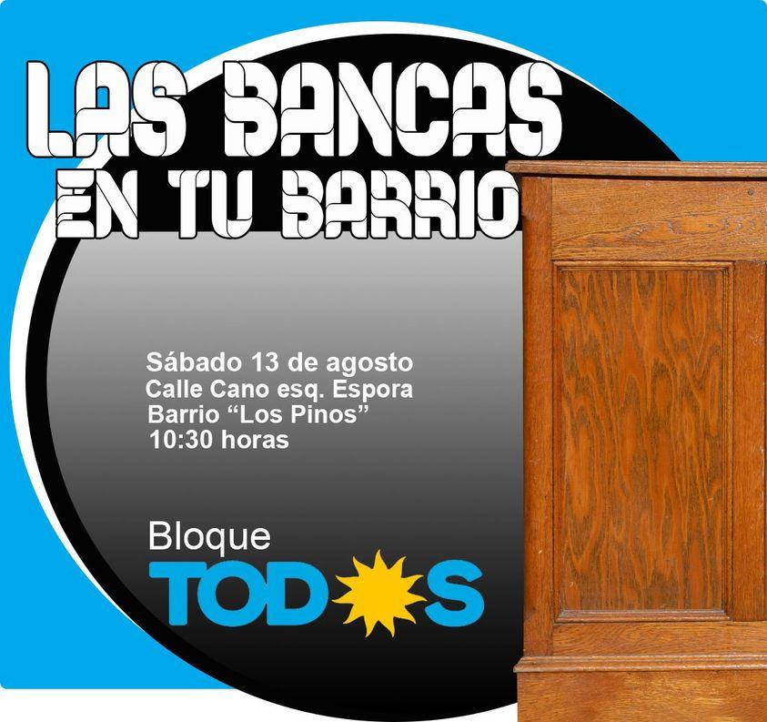 Este sÃ¡bado nueva jornada de las bancas en tu barrio