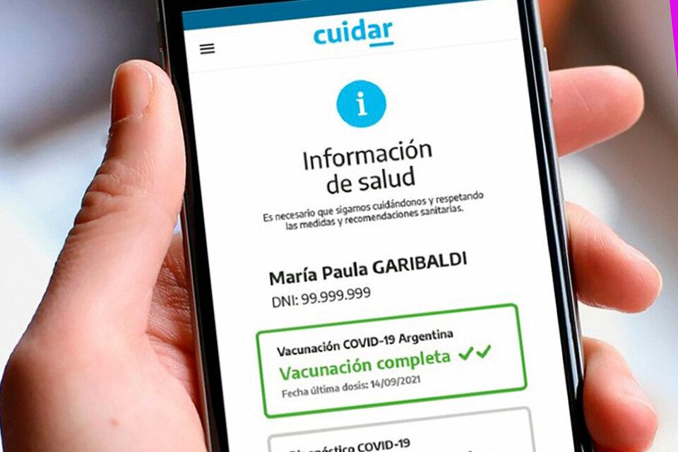 Pase sanitario en la APP Cuidar: cÃ³mo obtenerlo, paso por paso