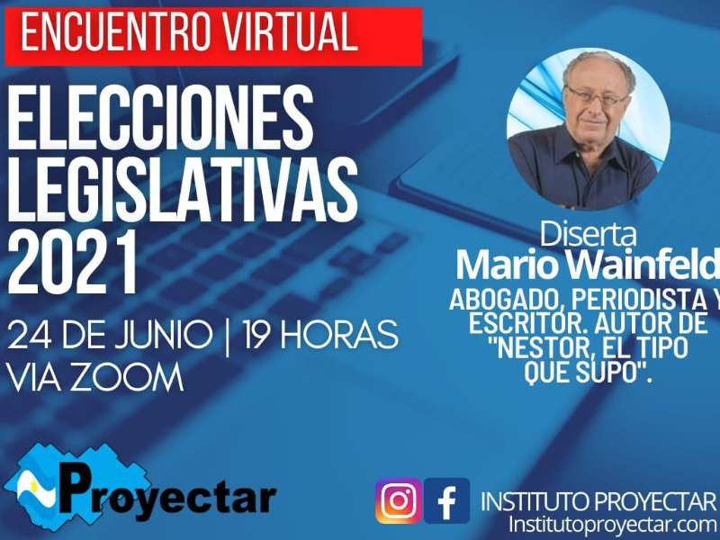 Mario Wainfeld este jueves en el Instituto Proyectar