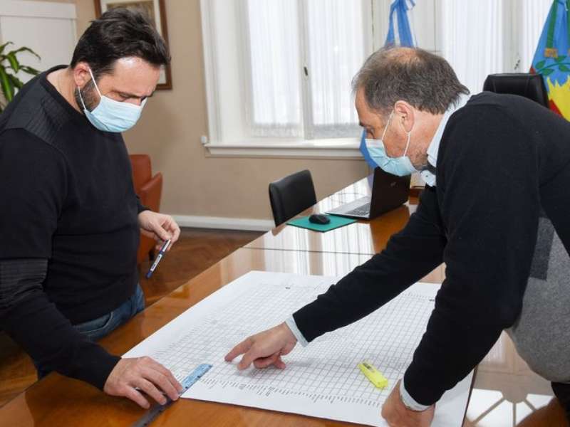 Obras publicas: ReuniÃ³n entre el Intendente y el Secretario de Servicios pÃºblicos