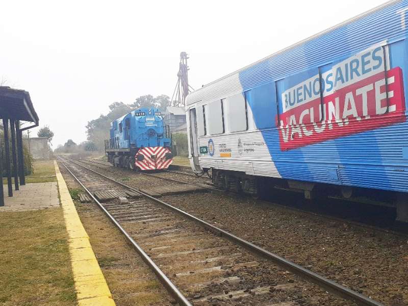 Este domingo llega el tren sanitario a la estaciÃ³n Chacabuco