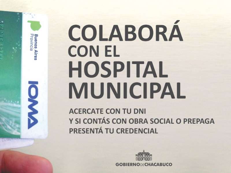 Hospital: en caso de cobertura presentar la credencial de la obra social o prepaga
