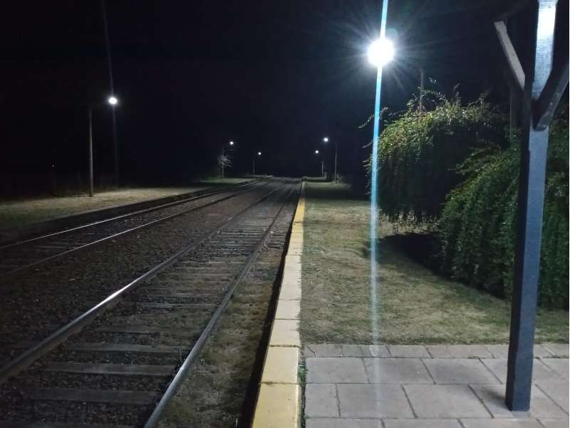 Nuevas luminarias de LED en la estaciÃ³n de trenes de Castilla