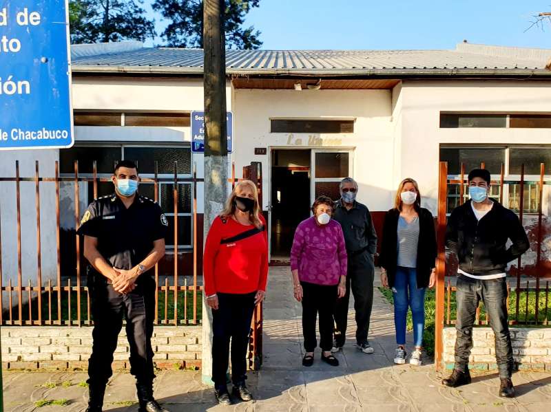 Seguridad con fomentistas del barrio La UniÃ³n