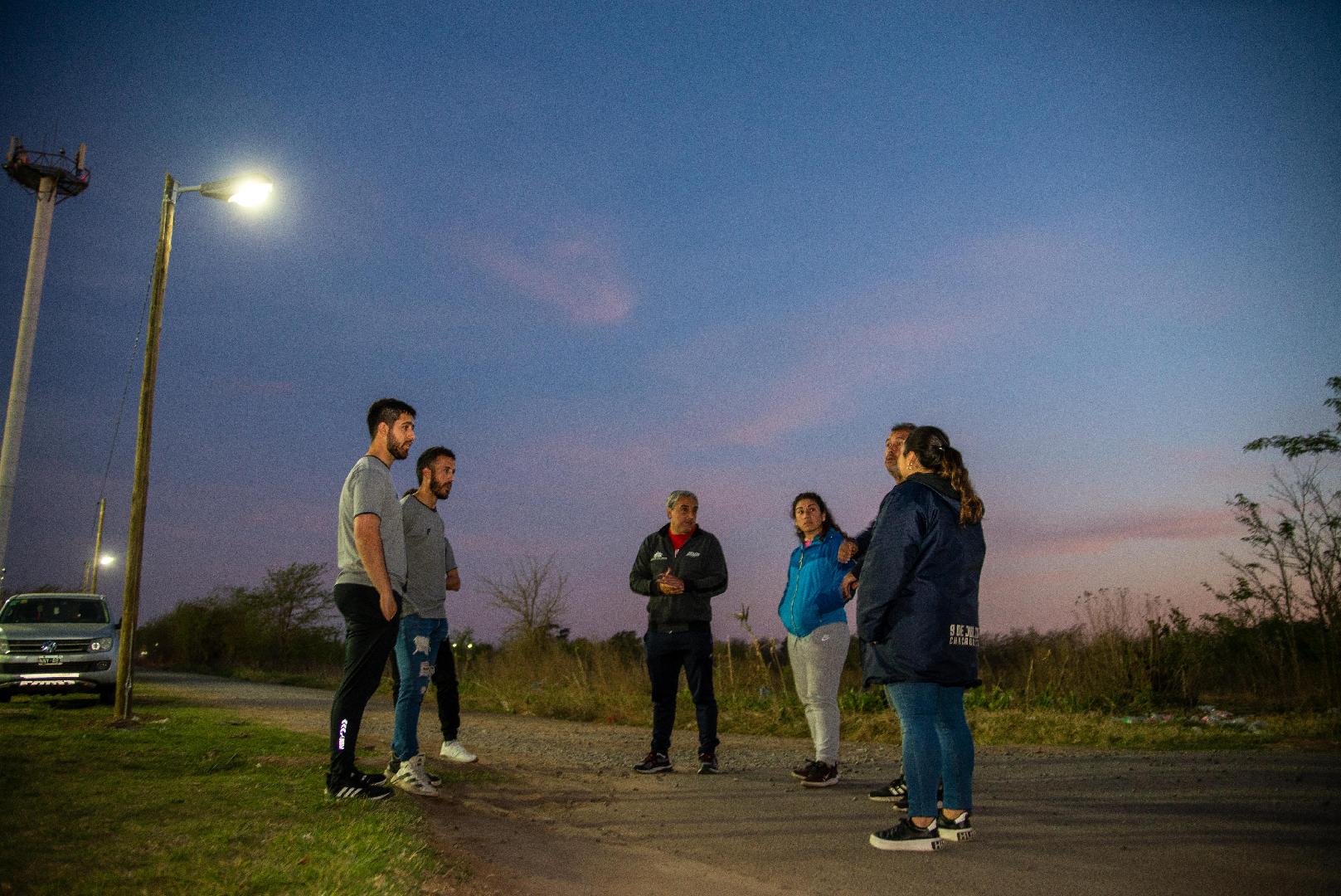 Mejoras de las calles e iluminaciÃ³n para el club 9 de Julio