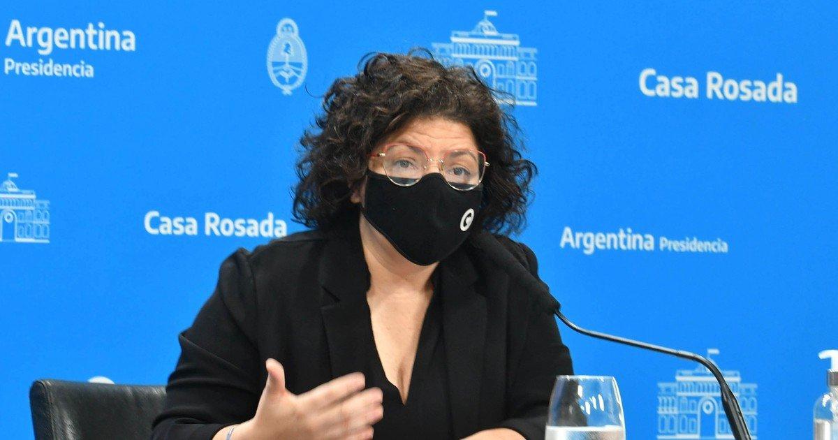 Vizzotti seÃ±alÃ³ que se ha producido "un descenso en el nÃºmero de casos" de coronavirus