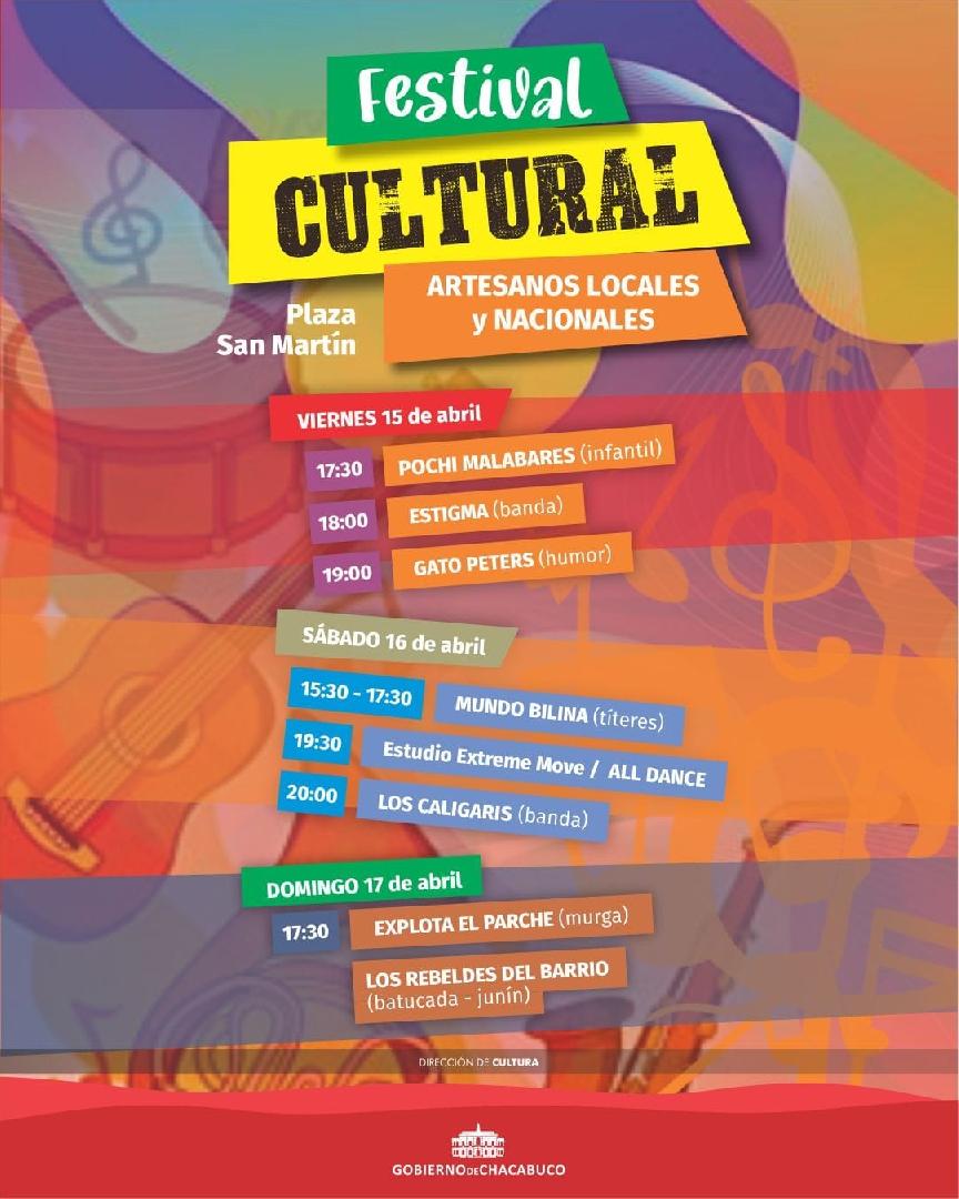 Se viene el Festival Cultural de fin de semana largo