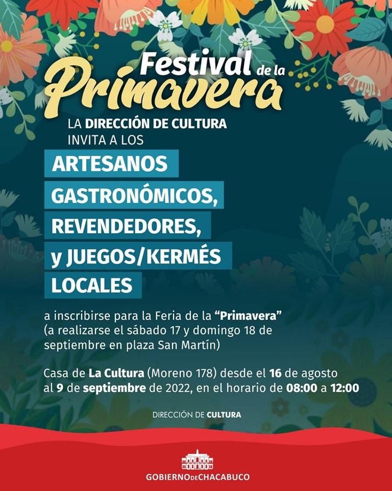 Convocatoria para el Festival de la Primavera