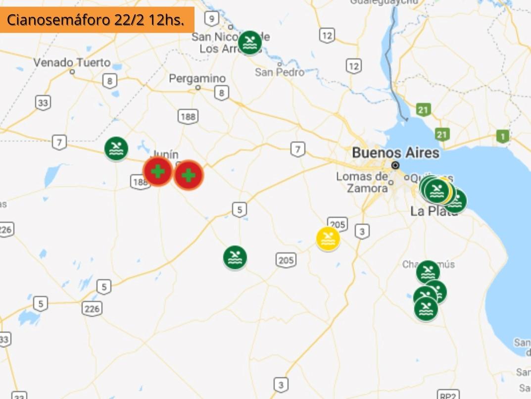 Alerta Naranja por la presencia de cianobacterias en la Laguna de Rocha