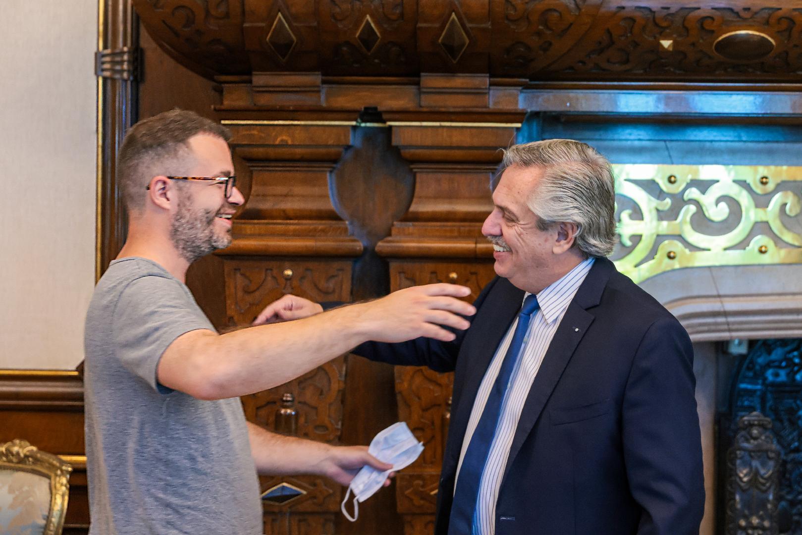 TomÃ¡s DomÃ­nguez estuvo con el Presidente de la naciÃ³n.